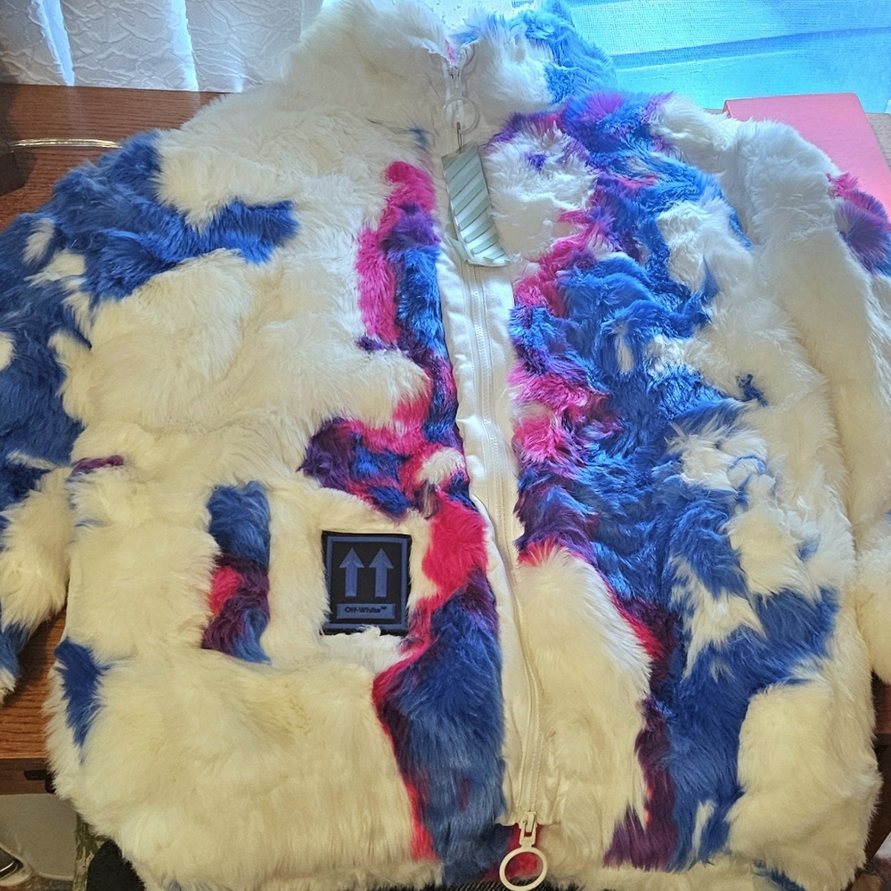 Off-White Faux Fur Anorak 2013